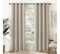 Deconovo Rideau Porte Fenetre Rideaux Thermique Anti Bruit Beige