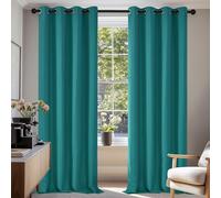 Deconovo Rideau Porte Fenetre Rideaux Thermique Anti Bruit Turquoise