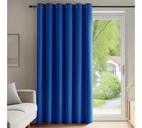 Deconovo Rideau Thermique Anti Chaleur Draperies à Oeillets Bleu Roi | 1 panneaux, L 200 x H 290 cm, Rideau Chambre, Porte Fenetre, Isolant, Opaque, Phonique, Moderne, Occultant, Anti Bruit
