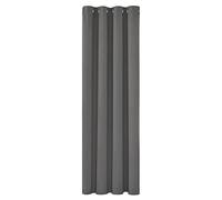 Deconovo Rideau Thermique Isolant Anti Froid, 132x160 CM (Largeur x Hauteur), Rideaux Occultant pour Salon et Chambre, Design Moderne à Oeillets, Gris Clair, 1Pièces