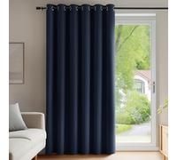 Deconovo Rideau Thermique Prêt Poser Rideau lumiere bloquer Bleu Marine | 1 panneaux, L 200 x H 290 cm, Décoration Fenêtre, Separation de Piece, Anti Chaleur, Phonique, Acoustique, Rideaux Opaque