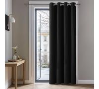 Rideau Occultant de Maison à Oeillets 140x260cm Isolant Thermique pour Garçons Noir