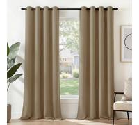 Deconovo : Rideaux d'intérieur pour salon, rideaux occultants modernes avec œillets, couleur taupe