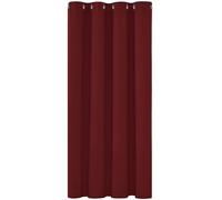 Rideaux à Oeillets Occultant Isolant Thermique Rouge Rideau Chambre Adultes Design Moderne pour Enfant en Salon 132x138 cm