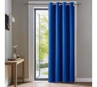 Rideau Home Decorative Isolant Thermique Rideau Occultant Oeillet Rideau pour Chambre Enfant 132x213cm Bleu