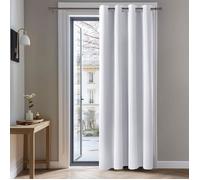 Deconovo Rideaux Occultants Isolant Thermique Anti Froid, 140x260 CM (Largeur x Hauteur), Rideaux pour Salon et Chambre, Design Moderne à Oeillets, No?l Gris Perle, 1Pièces