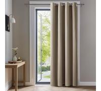 Deconovo Rideaux Occultants Isolant Thermique Anti Froid, Design Moderne à Oeillets, Rideaux pour Chambre Gar?on, 140X240 CM (Largeur X Hauteur), Taupe, 1Pièces