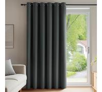 Deconovo Rideaux Phonique Rideau Opaque Anti Bruit Anti UV Gris Foncé | 1 panneaux, L 200 x H 290 cm, Rideau Salon, Separation de Piece, Isolant, Acoustique, Moderne, Thermique, Occultant, Solaire