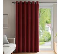 Deconovo Rideaux Phonique Rideau Opaque Anti Bruit Anti UV Rouge | 1 panneaux, L 200 x H 280 cm, Rideau Salon, Separation de Piece, Isolant, Acoustique, Moderne, Thermique, Occultant, Solaire