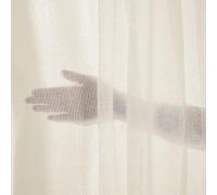 Deconovo Rideaux Voilage Lin Croisé Transparent à Oeillets Beige 140x300cm | 2 Pcs Voile Transparent Lin Croisé pour Fenêtre, Panneaux IntérieursDécoratifs pour Chambre, Cuisine et Salon Moderne Élégant