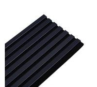 DECOON Panneau Mural Acoustique tasseaux Bois 250 x 30 x 1,9 cm - Bleu Nuit/Feutrine Noir - 0,75m²