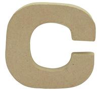 DÉCOPATCH AC815C - Lettre minuscule c en papier mâché - 1,5x8,5x8,5cm