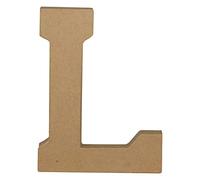 DÉCOPATCH AC863C - Lettre majuscule L en papier mâché - 15,3x2,5x20cm