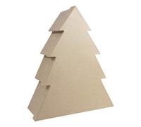 décopatch Boîte sapin M – Papier mâché 10 x 25 x 29,5 cm – Kraft