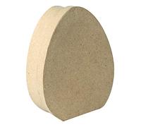 décopatch BT068C - Boîte œuf M en Papier mâché Brun - 4x12x14,5cm