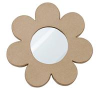 DÉCOPATCH HD080C - Miroir fleur en papier mâché - 21x5x21cm