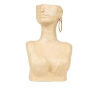 DÉCOPATCH HD100C-Vase buste femme waterproof papier mâché brun-18x11,5x29cm