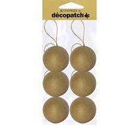 Clairefontaine Sachet de 6 boules avec cordon doré 6cm
