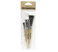 décopatch Pinceaux en nylon Pack de 3 – largeurs 1 cm, 1,7 cm et 3 cm – Vert