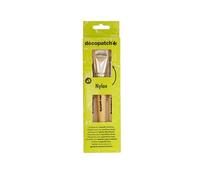 décopatch Pinceaux en nylon Pack de 3 – largeurs 1 cm, 1,7 cm et 3 cm – Vert