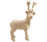 Décopatch SA207C - Un support en papier brun mâché 7x16,5x26,5 cm, Renne