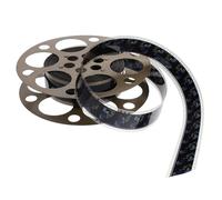 Décor de Bobine de Film en Fer Rétro pour Cinéphiles, 18 Cm | Style Vintage Nostalgique, Rond et Portable, pour Maison et Fête à Thème Cinéma, Couleur Or