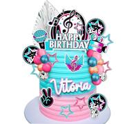 décor de gâteau musical guitar cake toppers boules de notes de musique