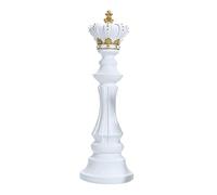 Décor de pièce d'échecs en résine - Statue Moderne du Roi et de la Reine