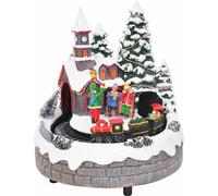 Décor de table de Noël Multicolore 16 x 16 x 19 cm Résine