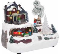 Décor de table de Noël Multicolore 23,5 x 16 x 18,5 cm Résine