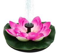 Décor Étang Nénuphar/Lotus Mousse Fleur Énergie Solaire Fontaine Pompe Flottante Étang Feature Lotus Eau Solaire pour Décor Extérieu
