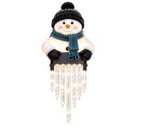 Décor Lumineux Bonhomme de Neige Stalactite Décoration Acrylique 2D LED | Extérieur Bonhomme de Neige Stalactite Lumineux Pour Rampe d'Escalier Porche Patio Entrées Fêtes
