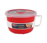 Décor Microsafe EasyHeat Bol à micro-ondes parfait pour la soupe, les nouilles et le porridge Capacité de 1,15 l Rouge