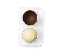 Decora 0050093 Moule pour Chocolat HÉMISPHÈRE A/Base Ø 75-200X120X22MM, Autre, Transparent, 75/200 x 120 x 22 mm