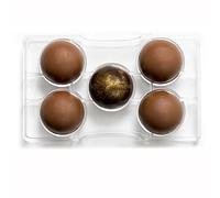 Decora 0050094 Moule pour Chocolat HÉMISPHÈRE A/Base Ø 50-200X120X22MM, Autre, 50/200 x 120 x 22 mm