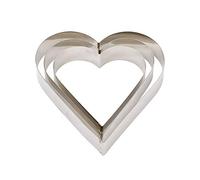Decora 0060463 Forme Acier Inoxydable Coeur CM18X4,5H, INOX, 18 x 4,5 cm