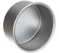 Decora, 0062621 Moule Professionnel Rond Ø 15 x 7,5 cm de Hauteur, en Aluminium anodisé, sans Points de Soudure, Design Professionnel, Argent