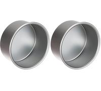 Decora, 0062621 Moule Professionnel Rond Ø 15 x 7,5 cm de Hauteur, en Aluminium anodisé, sans Points de Soudure, Design Professionnel. (Lot de 2)