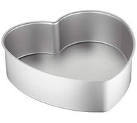 Decora Moule cœur 0062670 anodisé bord droit 25 x H 7,5 cm métal argenté