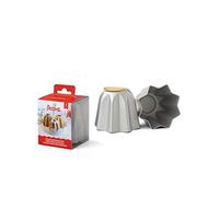 DECORA, 0062684 Moule professionnel Pandoro Ø 7,5 x 6 cm, Idéal pour réaliser un Pandorino de 70g, en aluminium anodisé, Sans points de soudure, Design professionnel, Lot de 3 pièces.