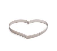 Decora 0064086 FORME COEUR EN ACIER INOXYDABLE MICRO-PERFORE'18 X 16 X 3,5 H CM, Gris