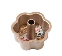 Decora, 0070108 Moule Gold Line Angel Food Ø 22 x 10 cm, Idéal pour préparer Un Angel Food, Moule avec Base Plate Amovible pour Les gâteaux Classiques en Forme de Fleur, en métal antiadhésif Robuste