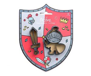 Decora 0255053 KIT 2 EMPORTE-PIÈCES en Plastique King, Argent