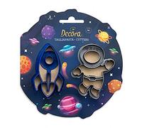 Decora 0255054 KIT 2 EMPORTE-PIÈCES en Plastique Space, Bleu