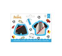 DECORA, 0255198 Kit de Découpe T-shirt et Shorts, Moule T-shirt + Moule Shorts, Idéal pour Créer des Décorations en Pâte à Sucre ou en Gomme, Fabriqué en Italie, Design Original. Ensemble de 2.