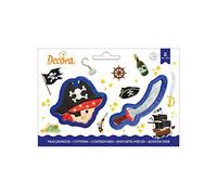 Decora 0255207 KIT 2 EMPORTE-PIÈCES en Plastique Pirate ET Sabre
