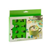 Decora 0255234 Kit de décoration Jurassique, 2 emporte-pièces dinosaures et 4 pochoirs de décoration, idéal pour créer des biscuits en trois dimensions, fabriqué en Italie Lot de 6