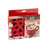 Decora, 0255235 Plaque coupe-papier Mini Milk CupCookies, idéale pour faire 22 mini biscuits de Noël, à couler dans le lait pour rendre le petit-déjeuner de Noël unique.