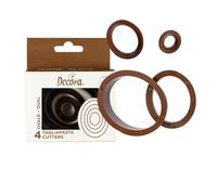 Decora 0255307 KIT 4 EMPORTE-PIÈCES Ovale 1,5-3,5-5,5-7,5 H 2,2 CM, Plastique