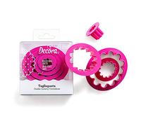Decora 0255308 KIT 4 EMPORTE-PIÈCES Ovale CANNELE 1,5-3,5-5,5-9 H2,2 CM, Plastique